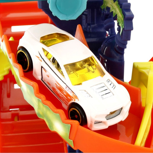Pista Hot Wheels Estação Cientifica Mattel Color Change Cp76